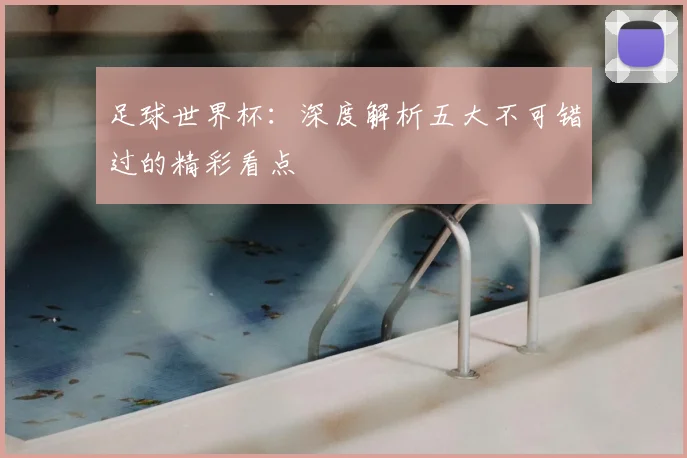 足球世界杯：深度解析五大不可错过的精彩看点